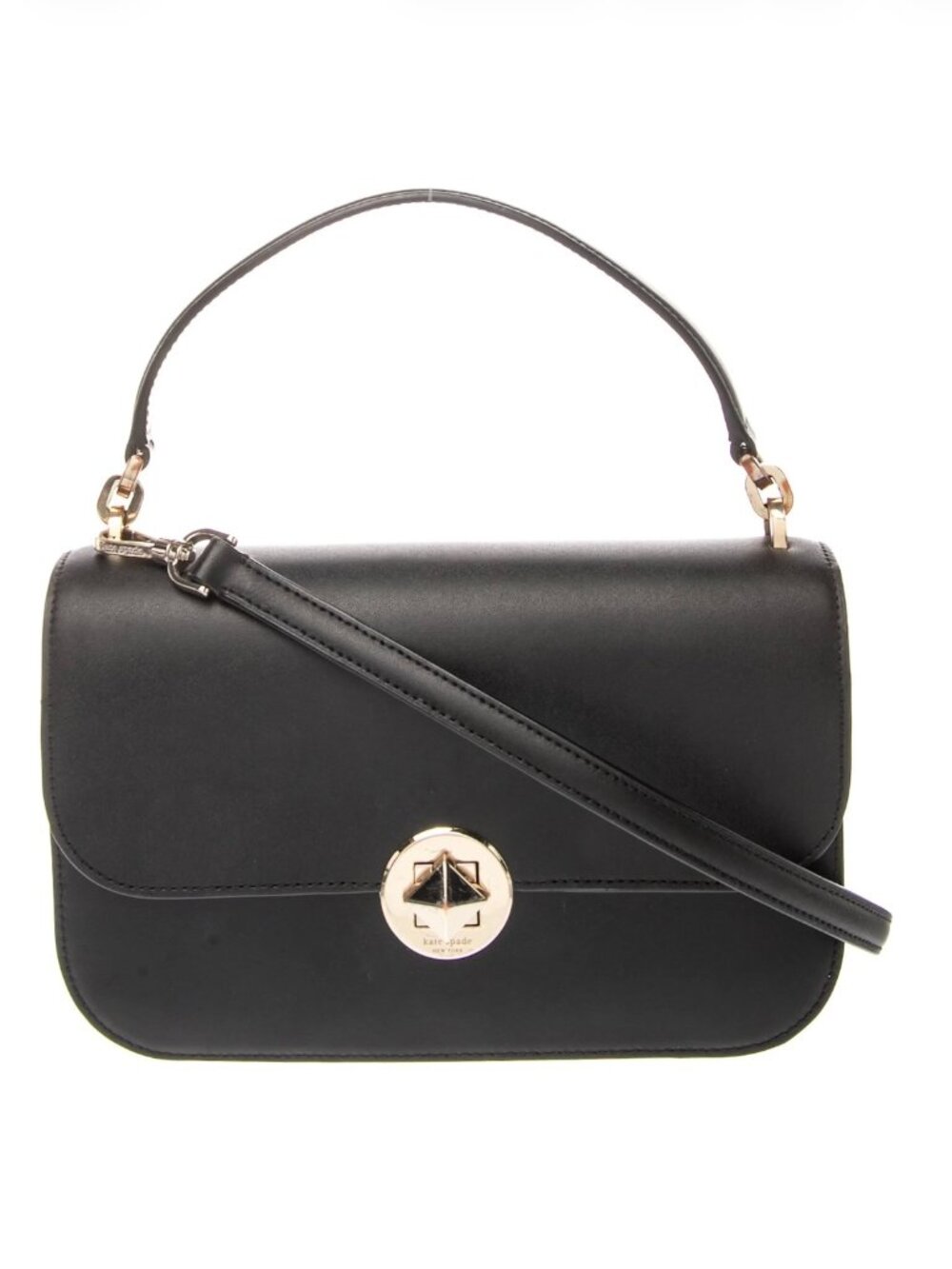 Kate Spade - "Audrey" Flap Crossbody Black Leather Bag - Classic - MSRP $400